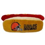 CLE-3354 - Cleveland Browns- Plush Hot Dog Toy